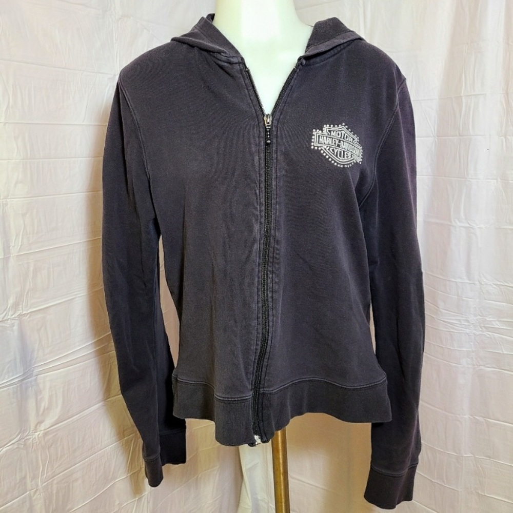 Harley Davidson studded wing hoodie - Picture 1 of 7